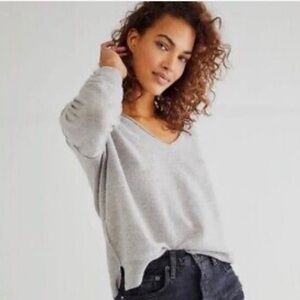 Free People Cashmere V-Neck Sweater